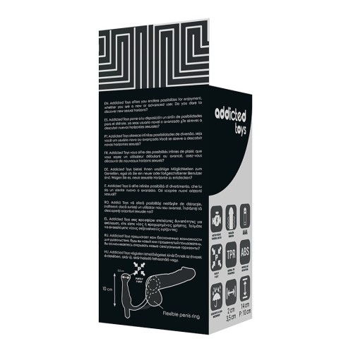 Black Silicone Prostate Vibrator 10 cm
