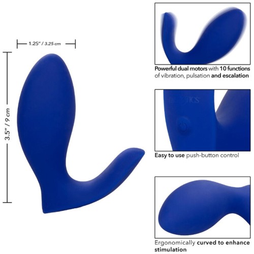 Admiral Prostate Rimming Vibrator Blue - Premium Pleasure