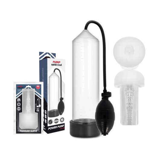 Rx3 Clear Erection Pump with Masturbator for Enhanced Performance