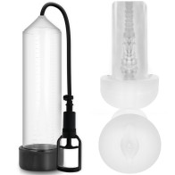 Rx7 Transparent Erection Pump with Masturbator