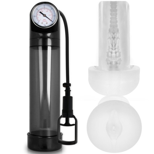 RX9 Penis Pump Black with Masturbator | Enhance Size and Performance