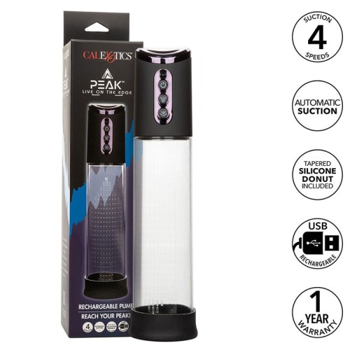 Peak Rechargeable Pump Waves Stimulator 4 Speeds Black