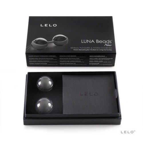 Bolas Kegel Luna Beads Noir para el Fitness del Suelo Pélvico