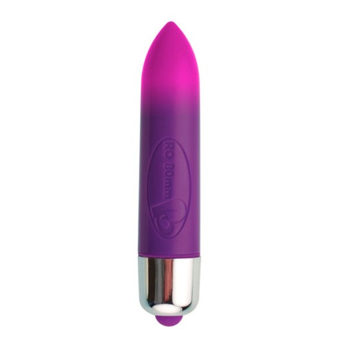 RO-80mm Colour Changing Vibrating Bullet - 7V