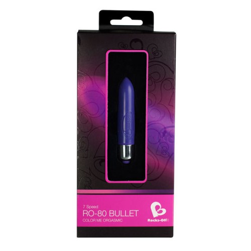 RO-80mm Colour Changing Vibrating Bullet - 7V