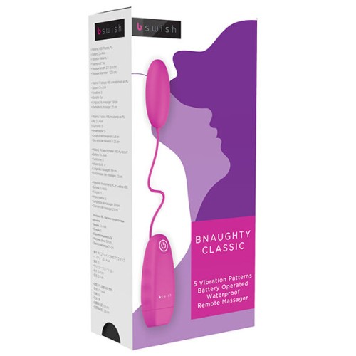 Bnaughty Classic Vibrating Bullet Cerise - Intense Pleasure