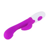 Vibrador Doble Elegante para Estimulación Clitoriana y Vaginal