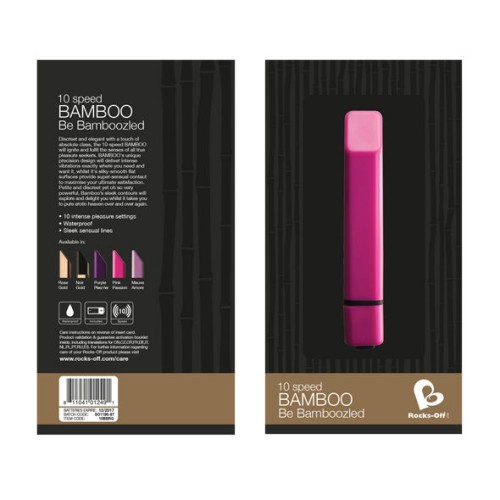 Bamboo Gold Vibrator for Sensory Exploration