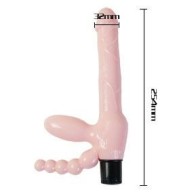 Wireless Harness with Vibrator and Anal Stimulation - 25.4 cm