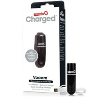Vooom Rechargeable Bullet Vibrator Black