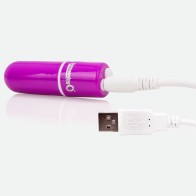 Vooom Rechargeable Vibrating Bullet - Purple Pleasure
