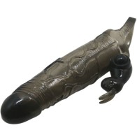 Brave Man Realistic Penis Sleeve with Rabbit for Enhanced Pleasure