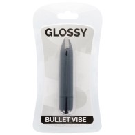 Glossy Thin Black Vibrator for Sensitive Areas