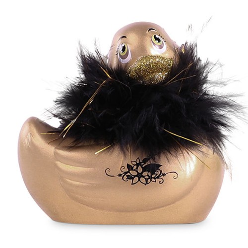 Big Tease Toys Vibrating Duck 2.0 Gold Bath Toy