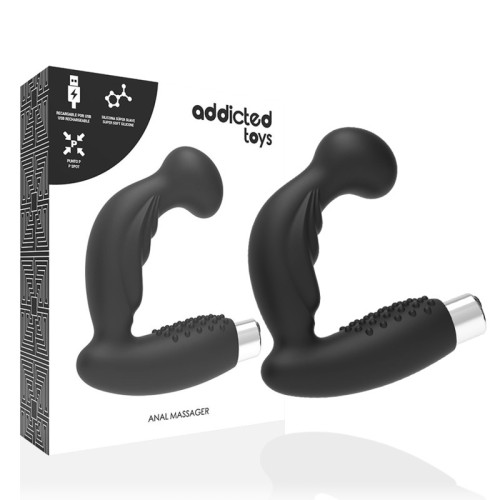 Prostate Anal Massager Rechargeable Model 3 - Black
