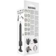 Vibrator with Remote Control Realistic Black with Balls 19.5 Cm