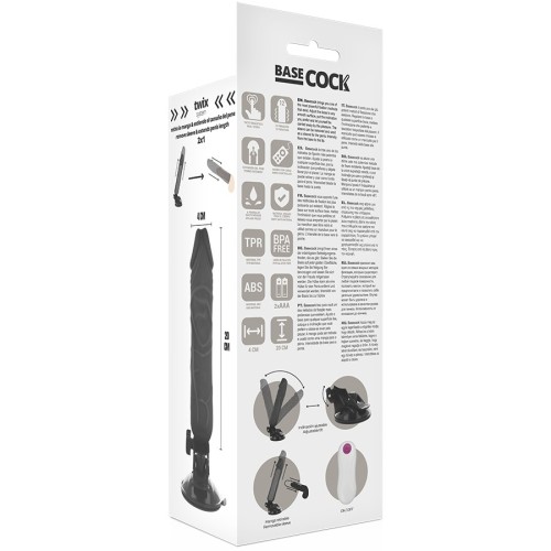 Realistic Remote Control Vibrator - BASECOCK