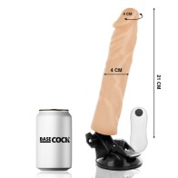 Remote Control 21 cm Realistic Vibrator - BASECOCK