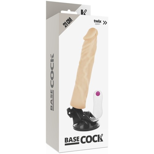Remote Control 21 cm Realistic Vibrator - BASECOCK