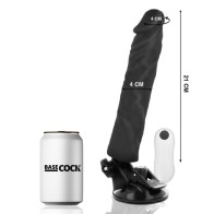 Vibrador Realístico Negro Control Remoto - 21 cm