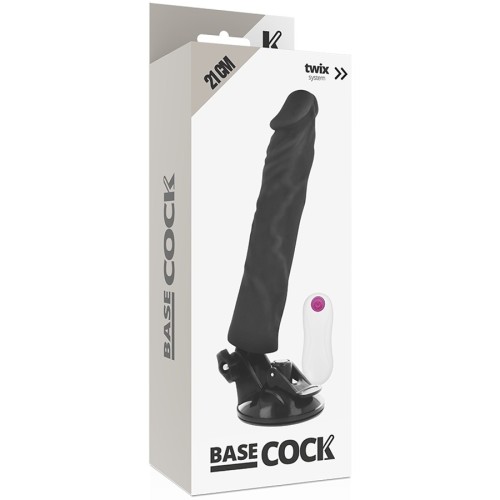 Vibrador Realístico Negro Control Remoto - 21 cm