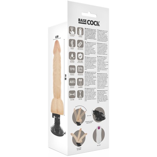 Articulated Realistic Vibrator with Remote Control Natural 20 cm