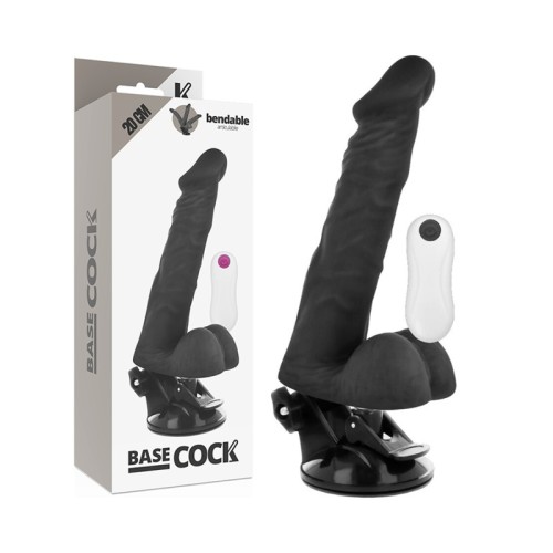 Realistic Articulable Vibrator Remote Control Black 20 cm - 4.5 cm - Ultimate Pleasure