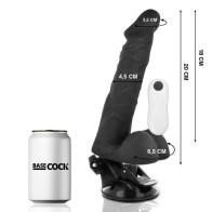 Realistic Articulable Vibrator Remote Control Black 20 cm - 4.5 cm - Ultimate Pleasure