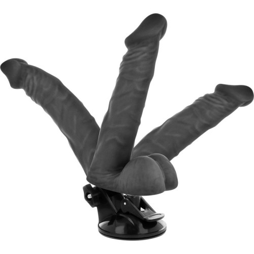 Realistic Articulable Vibrator Remote Control Black 20 cm - 4.5 cm - Ultimate Pleasure