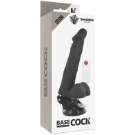 Realistic Articulable Vibrator Remote Control Black 20 cm - 4.5 cm - Ultimate Pleasure