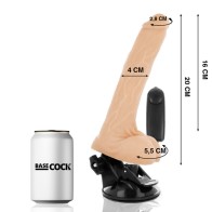 Vibrating Realistic Dildo with Remote and Balls 20 cm