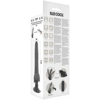 20 Cm Black Vibrating Realistic Dildo with Balls