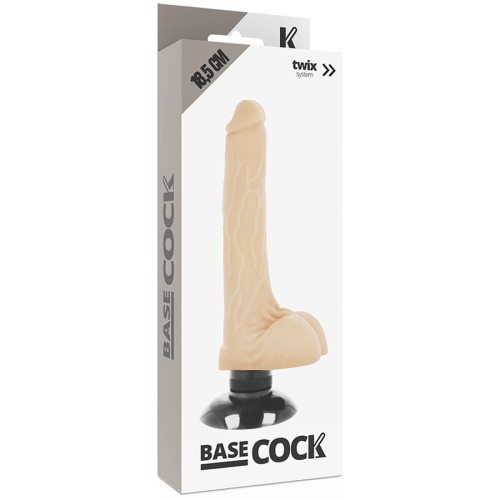 Vibrador Realístico 2-1 Natural - BASECOCK