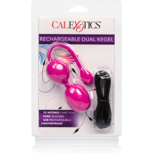Dual Rechargeable Kegel Balls Pink