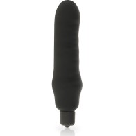 Genius Black Silicone Vibrator - Classic Pleasure