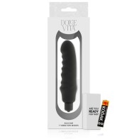 Genius Black Silicone Vibrator - Classic Pleasure