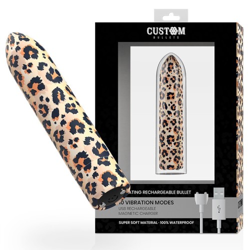Rechargeable Leopard Bullet for Pleasure On-the-Go