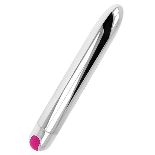 Ohmama Rechargeable Silver Vibrator with 10 Vibration Modes