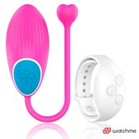Watchme Remote Control Technology Egg Fuchsia/White - Discreet Pleasure