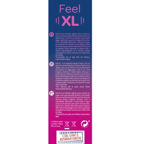 Feel XL Vibrator - 5 Vibrations