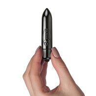 Rocks-Off RO-80mm Midnight Metal Vibrating Bullet