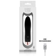 Rechargeable Four Vibrator Black - Dolce Vita