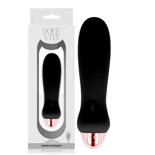 Rechargeable Five Vibrator Black for Ultimate Pleasure