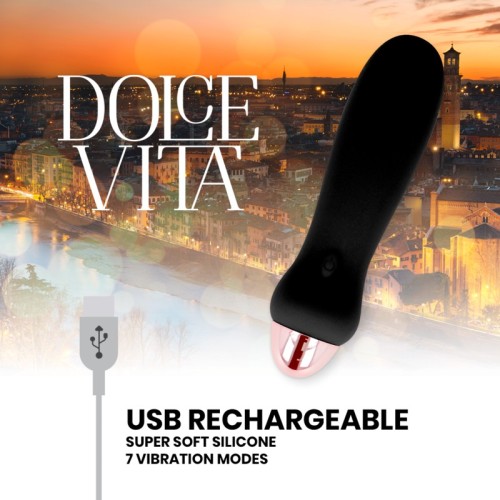 Rechargeable Five Vibrator Black for Ultimate Pleasure
