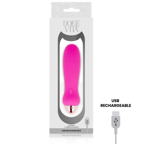 Vibrador Recargable Five Rosa Para Placer Supremo