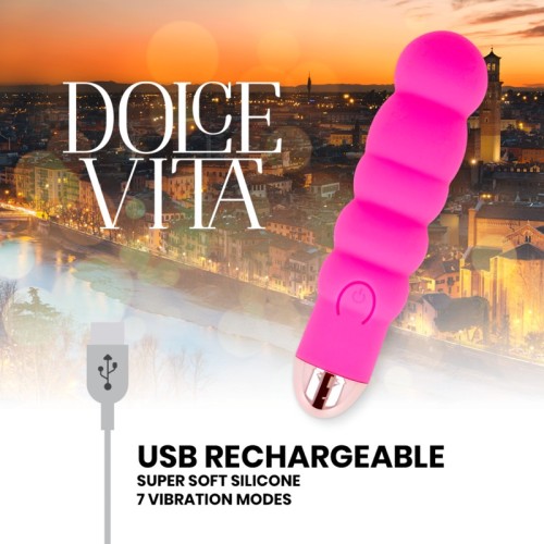 Dolce Vita Six Rechargeable Vibrator 7 Speeds for Ultimate Pleasure