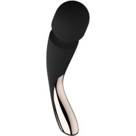 Smart Medium Wand 2 Black Massager for Ultimate Relaxation
