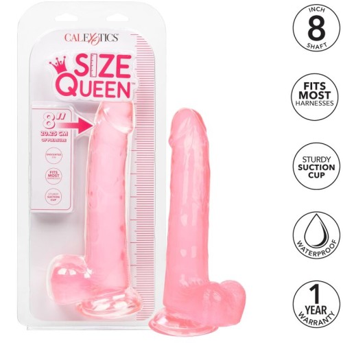 Size Queen Realistic Pink Dildo 20.3cm