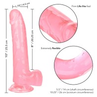 Size Queen Realistic Pink Dildo 20.3cm