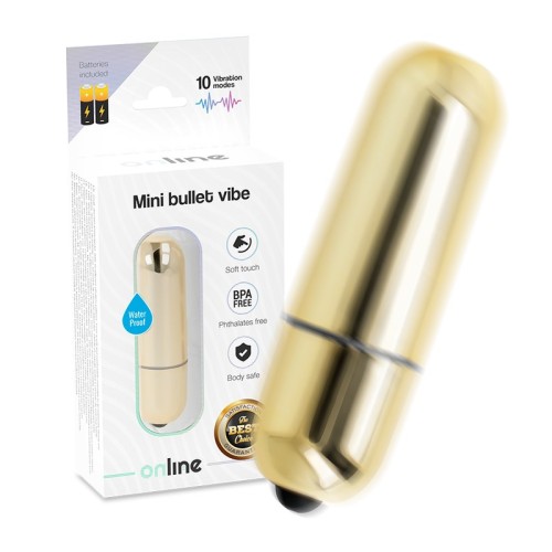Mini Vibrating Bullet Gold